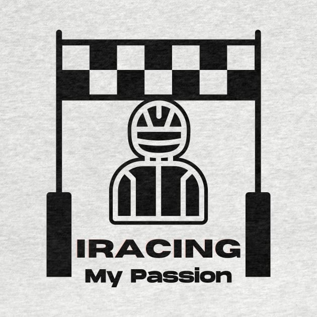 Iracing Fan T Shirt Black by GrafDot